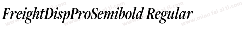 FreightDispProSemibold Regular字体转换
